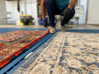 Rug cleaning process